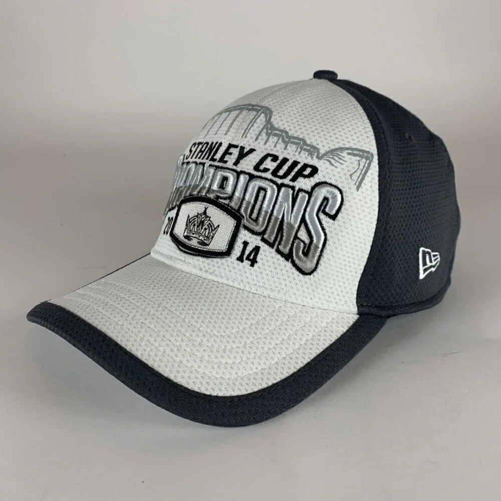 Los Angeles Kings 2014 NHL Stanly Cup Champions Stretch Fitted Hat Mens One Size